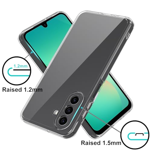 TENOC Phone Case for Samsung Galaxy A26 5G, Clear Case Anti-Yellowing Protective Bumper Hard Back Cover - color: Clear Anti-Yellowing, size: A26