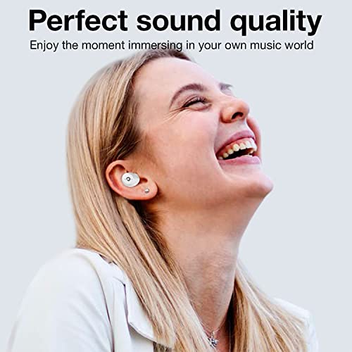 X9 Wireless Earbuds Bluetooth 5.3 Headphones Waterproof Stereo Earphones in Ear Touch Control with Microphone Headset with Deep Bass for Sport, Gaming and Running(White)