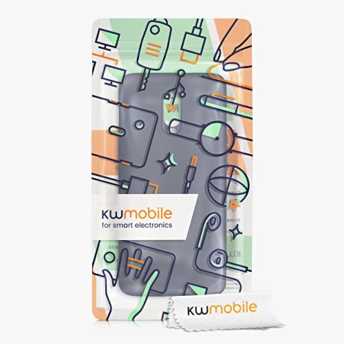 kwmobile Case Compatible with OnePlus 6T Case - Slim Protective TPU Silicone Phone Cover - Dark Blue Matte - color: dark blue matte