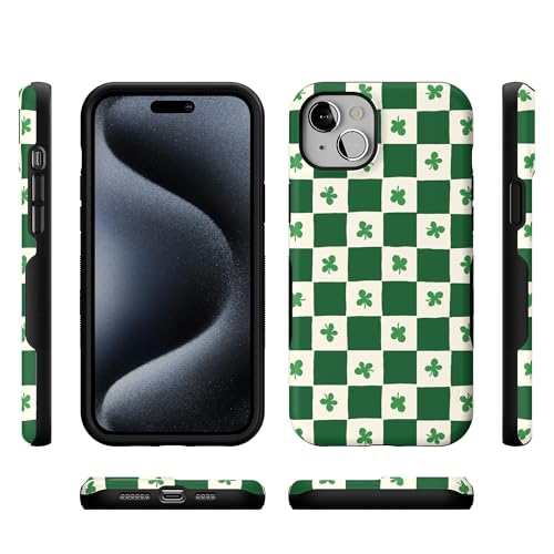 Casely iPhone 15 Plus Case | Lucky You | Shamrock | Bold Protective Design | Compatible with MagSafe - color: Lucky You | Shamrock
