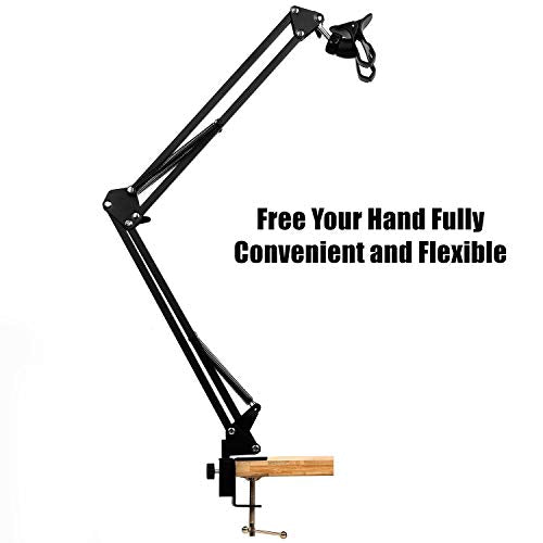 Phone Table Stand Overhead Mobile Phone Holder Adjustable Arm Mount