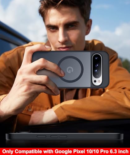 SPIDERCASE Magnetic for Google Pixel 10/Pixel 10 Pro Case, Black - color: Black, size: Pixel 10/10 Pro