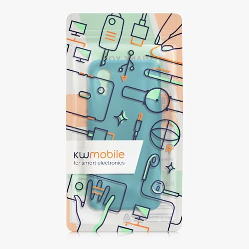 kwmobile Case Compatible with Samsung Galaxy Xcover7 Case - Soft Slim Protective TPU Silicone Cover - Teal Matte - color: teal matte