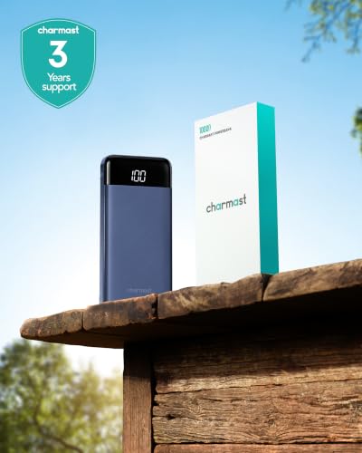 charmast Portable Charger Power Bank with Reinforced Built-in 4 Cables - color: Navyblue