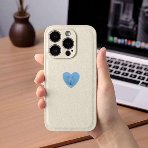 12Pcs Phone Charm Hook Adhesive (Heart Shaped, Blue) - color: Blue