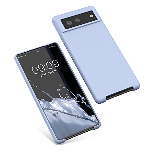 kwmobile Case Compatible with Google Pixel 6 Case - TPU Silicone Phone Cover with Soft Finish - Light Blue Matte - color: light blue matte, size: Pixel 6