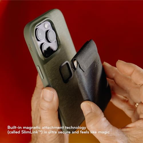 Peak Design Mobile Stand Wallet, Sage, Slim Profile, On-Demand Stand, Weatherproof Nylon Fabric, Connects to Mobile Cases, MagSafe Compatible, for iPhone, Samsung and Google Phones
