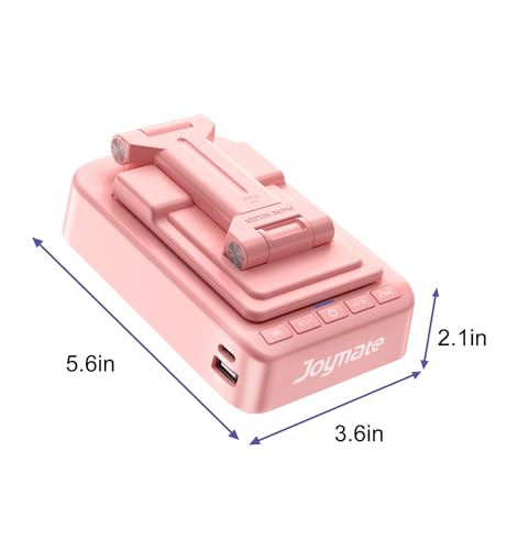 Gifts for Women Girls, Phone Stand with Bluetooth Speaker and Charging Function 360° Rotable Angle Adjustable Cell Phone Holder with HD Stereo Sound Fits All Phones,Tablet (Pink) - color: Pink