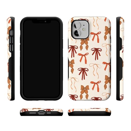 Casely iPhone 12 Mini Case | Fall Girlie | Pumpkin Spice Bows | Bold Protective Design | MagSafe Compatible Design - color: Fall Girlie | Pumpkin Spice Bows, size: Iphone 12 Mini