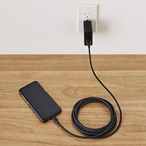Amazon Basics USB-C to USB-A 2.0 Fast Charging Cable, 480Mbps Data Transfer Speed, USB-IF Certified, for Apple iPhone 16/15, iPad, Samsung Galaxy, Tablets, Laptops, 10 Foot, Black - color: Black, size: 10 Feet