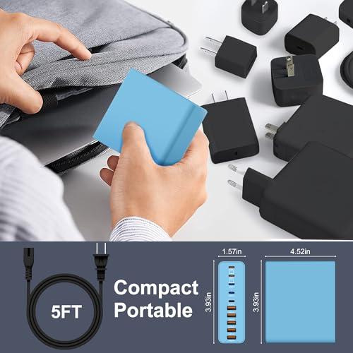 800W USB C Charger Block,10-Port Charging Station