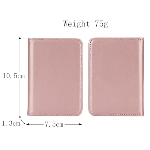Lipvina For iPhone MagSafe Wallet with Kickstand - Magnetic Card Holder RFID Blocking Compatible with iPhone 17/16/15/14/13/12 Series Pro/Max/Plus (Pink) - color: Pink