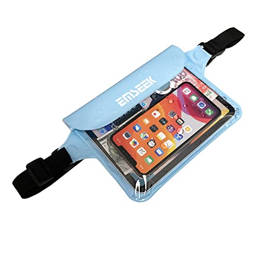 Waterproof Waist Pouch Dry Belt Bag Fanny Pack Keep Your Key Fob Wallet Kindle Phone Dry Perfect For Swim Surf Snorkel(Blue) - color: Blue