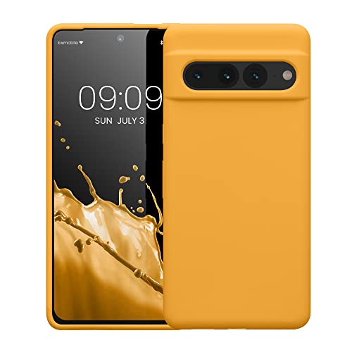 kwmobile Case Compatible with Google Pixel 7 Pro Case - TPU Silicone Phone Cover with Soft Finish - Mango - color: Mango, size: Pixel 7 Pro