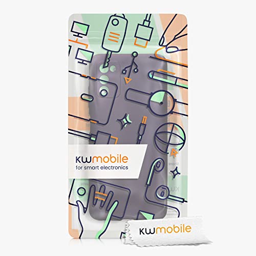 kwmobile Case Compatible with Samsung Galaxy A03s Case - Soft Slim Metallic TPU Silicone Cover - Metallic Berry - color: metallic berry