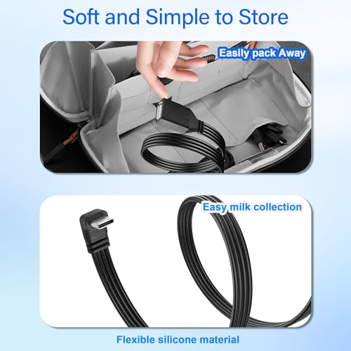 90 Degree Right Angle USB C2.0 Cable Type C to USB Female OTG Adapter Cable USB Type C Flat Short Cable,Universal Tablet, USB Flash Drive Laptop 11.8in/30CM (Up/Down Angle)