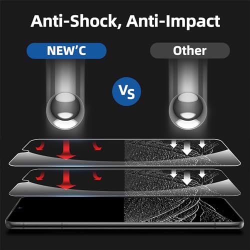 NEW'C for Samsung Galaxy S23 Screen Protector Tempered Glass Bubble Free - size: S23 6.1 inches