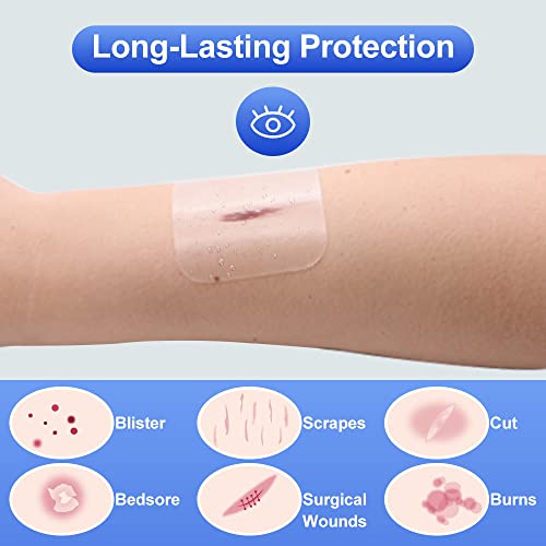 Niceful Large Hydrocolloid Bandages 4''x4'', 15 Count - size: 4" x 4" (15 Dressings)