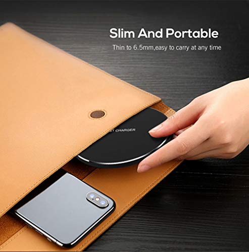 Fast Wireless Charger,25W Wireless Charging Induction Pad for iPhone 18/Duo - color: Black