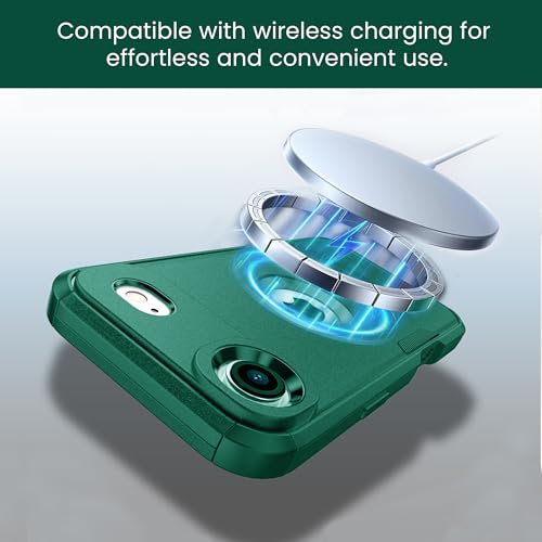 MXX for iPhone 17 Air Case, Heavy Duty 3 in 1 Wing Design Protective Cover with MagSafe, Phone Case 2025 (Green) - color: Green, size: iPhone 17 Air