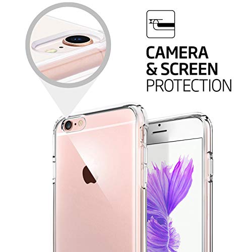TENOC Phone Case Compatible with iPhone 6 Plus & iPhone 6s Plus, Clear Case Shockproof Protective Bumper Slim Cover for 5.5 Inch - color: Clear, size: iPhone 6/6s Plus