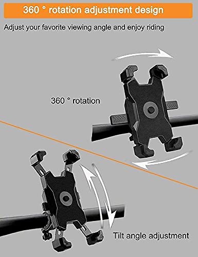 2026 Upgraded Bike Phone Mount, Easy Install and Quick Release Bicycle - Motorcycle Handlebar Phone Mount, Bike Phone Holder for iPhone and More 4.7-6.8 inch Cell Phone - size: Handlebar