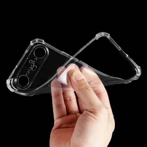 Protective Case for Tecno Pova Slim 5G - Clear | 6.78" Slim Shockproof Bumper Back Cover Anti-Scratch Flexible TPU Shell, Grip-Friendly - color: Clear