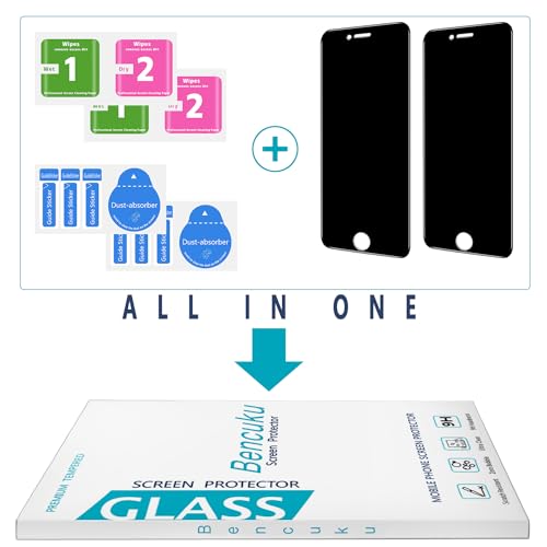 2 Pack Privacy Screen Protector for iPhone 8 Plus/iPhone 7 Plus - size: iPhone 8 Plus 5.5-Inch
