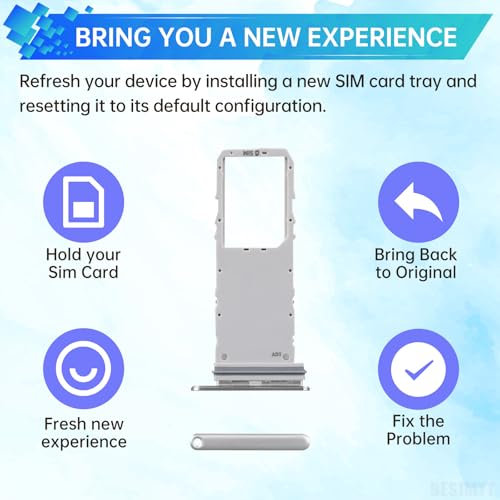 for Samsung Galaxy Note 10 Sim Card Tray Replacement Aura White