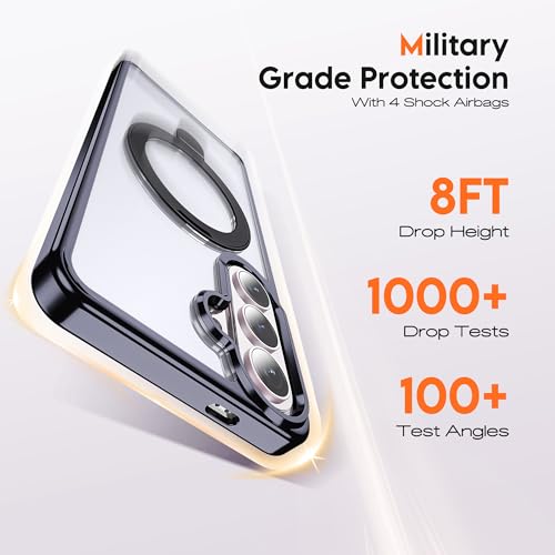 Clear Case for Samsung Galaxy S26 Plus with Stand 6.7",Black - color: Black, size: Samsung Galaxy S26 Plus