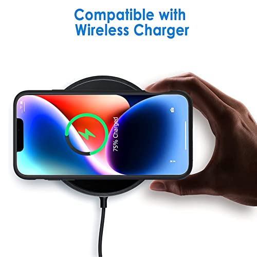 Battery Case for iPhone 14 Plus, Upgraded 12000mAh High Capacity Rechargeable Portable Extended Charger Case Wireless Charging Compatible with iPhone 14 Plus (6.7 inch) Charging Case & Carplay (Black) - size: iPhone 14 Plus (6.7 inch)