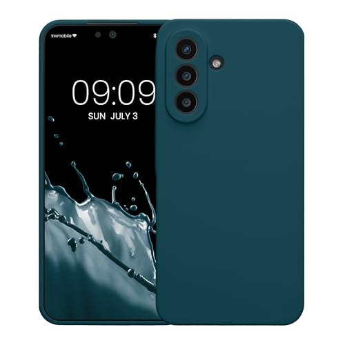 kwmobile Case Compatible with Samsung Galaxy A57 5G Case - Slim TPU Silicone Phone Cover - Soft Touch Finish - Teal Matte - color: teal matte, size: Galaxy A57 5G