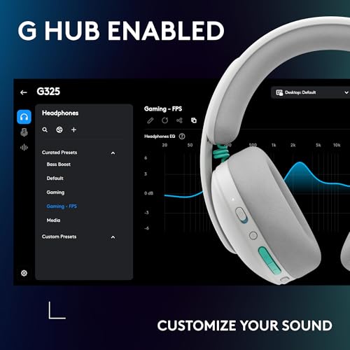 Logitech G325 Lightspeed Wireless Gaming Headset - White - color: White
