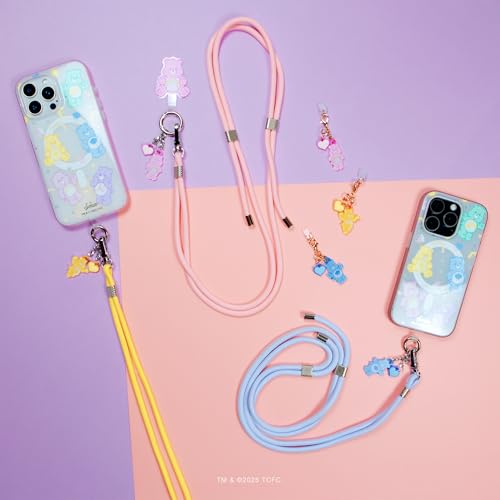 Sonix x Care Bears | Crossbody Phone Strap with Charms | Adjustable, Universal Cell Phone Rope Strap Lanyard | Blue Cord | Grumpy Bear - color: Grumpy Bear