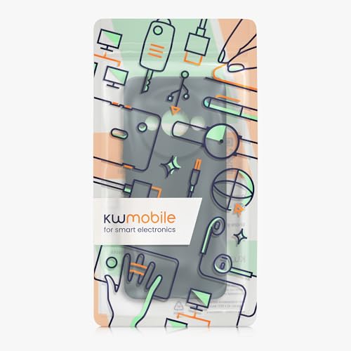 kwmobile Case Compatible with Xiaomi Redmi A3 Case - Protective Slim TPU Phone Cover - Soft Matte Finish - Dark Slate - color: Dark Slate
