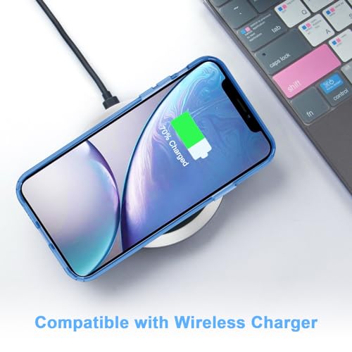 JJGoo Compatible with iPhone XR Case Clear Soft Transparent Shockproof Protective Slim Thin Bumper Phone Cover for XR, Navy Blue - color: Navy Blue