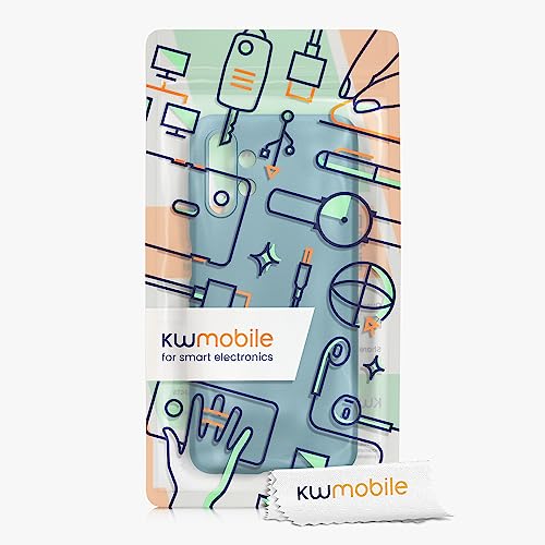 kwmobile Case Compatible with Samsung Galaxy A13 4G Case - Soft Slim Metallic TPU Silicone Cover - Metallic Caribbean Blue - color: Metallic Caribbean Blue, size: Galaxy A13 4G