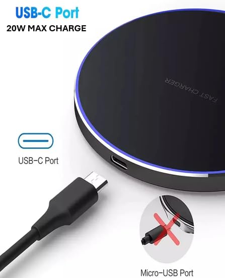 M&S Home 20W Wireless Charger USB-c Fast Charge Qi Certified 15w Magnetic Wireless Charger Pad Phone Wireless Charger Android for iPhone