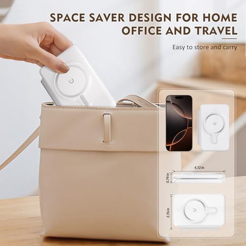 Charging Station for Apple Devices: Magnetic Wireless Charger for iPhone - color: White