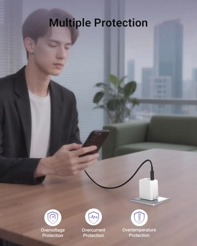 wegear USB C Fast Charging Charger, 30W Dual-Port GaN Nano Charger - color: White, size: 2 Pack