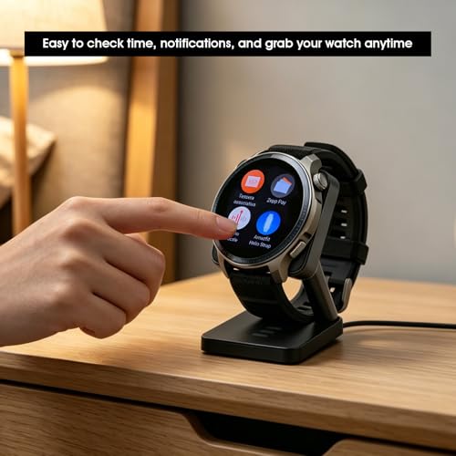 REEYEAR Desktop Magnetic Charging Stand fits for Amazfit Balance 2 Smart Watch, Charger Dock Adapter Replacement with 3.3FT USB A Cable, Non-Slip Base, for Balance 2 Only