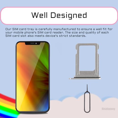 for iPhone 13 Silver Single SIM Card Tray Slot Replacement