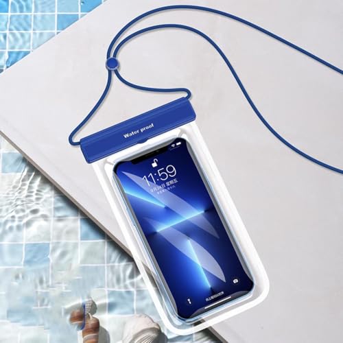 Mobile Phone Waterproof Bag Touch Screen Takeaway Swimming Protection Cover Black - color: black