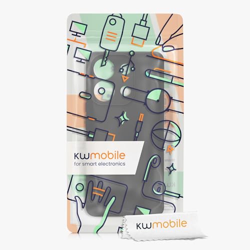 kwmobile Case Compatible with Xiaomi Redmi Note 13 4G Case - Protective Slim TPU Cover with Soft Matte Finish - Black - color: black