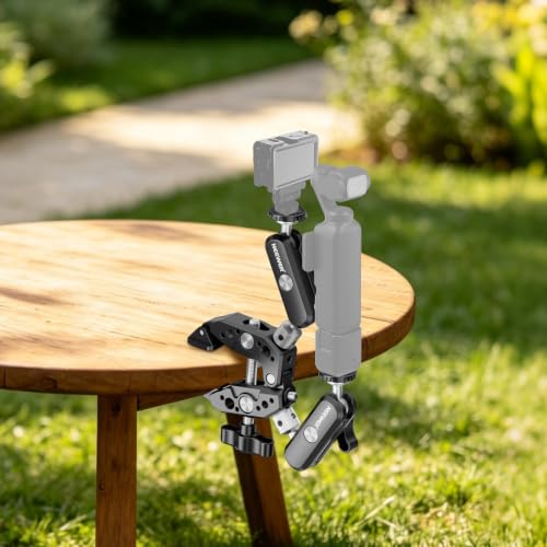 NEEWER Heavy Duty Super Clamp with Two 360° Dual Ball Head Magic Arms - style: ST89