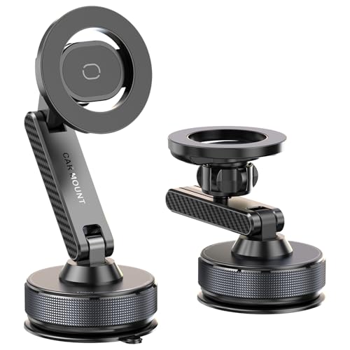 Phone Holder for Your Car Vacuum Magnetic Car Phone Holder for Magsafe 360° Adjustable Car Phone Mount Cell Phone Holders for Your Car for iPhone 17 16 15 14 13 12 Pro Max Plus Air