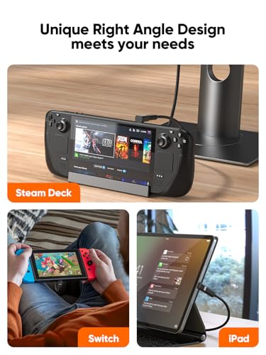 CableCreation 90 Degree USB C Adapter 2 Pack, Right Angle USB C 80Gbps 240W - style: UP Angle