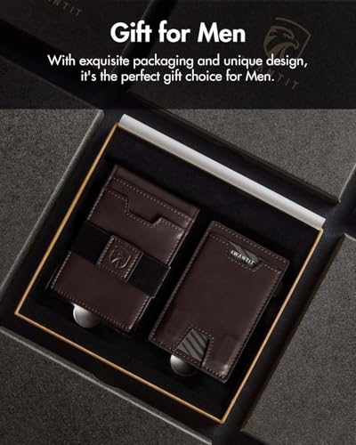 iwantit 3 in 1 Magsafe Wallet Men: Bifold Wallet + Magnetic Wallet for iPhone - Detachable Cash Strap, Smart Pop Up Card Holder, ID Window, Premium Leather (Vegetable-tanned Brown) - color: Vegetable-tanned Brown