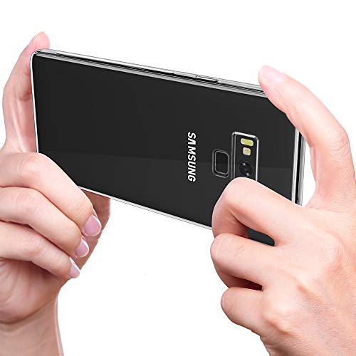 Galaxy Note 9 Clear Case,Slim Thin Soft Flexible TPU Rubber Gel Skin Silicone Lightweight Anti-Scratch Shockproof Protective Cases Cover for Samsung Galaxy Note 9,Crystal Clear - color: Crystal Clear