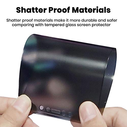 Matte Privacy Plastic Screen Protector Designed for iPhone 13 (6.1") 2 Pack + Camera lens Protector 1 Pack, 2 Way Anti Spy Anti Glare Anti Fingerprint Film and Tempered Glass Camera Cover for Apple 13